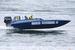 Drew Langdon racing at the Hong Kong Asia Powerboat Championship 2018
