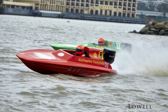 Andy Wilby (Phoenix TV) at the Macau Asia Powerboat Championship 2019