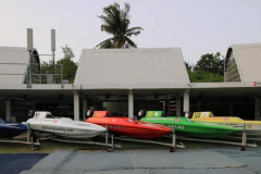 APA race boats all cleaned and ready for the Singapore Asia Powerboat Championship 2019